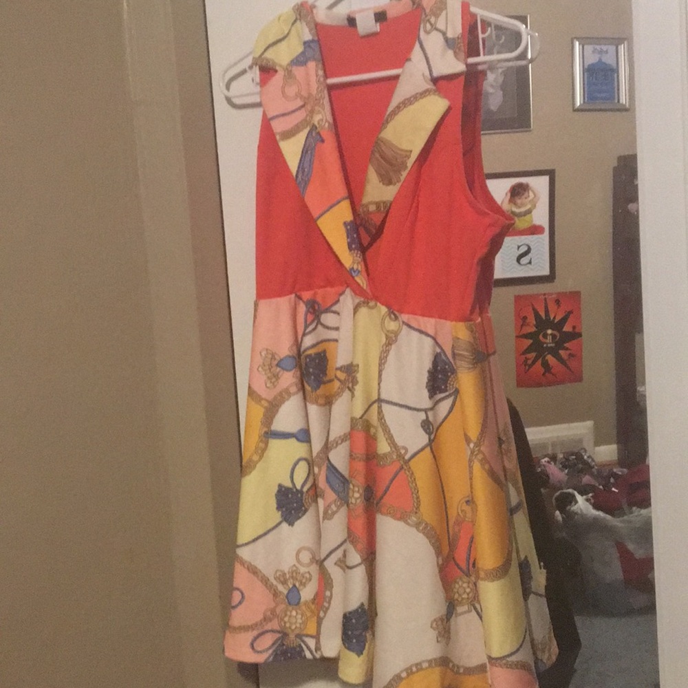 Coral vest dress!